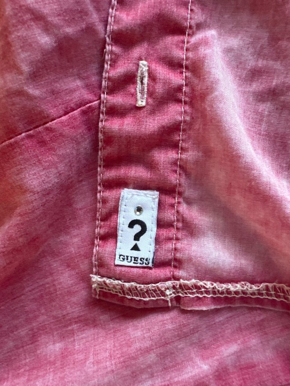 Guess Womens Pink Long Sleeve Button-Up Shirt Size S - Picture 10 of 10